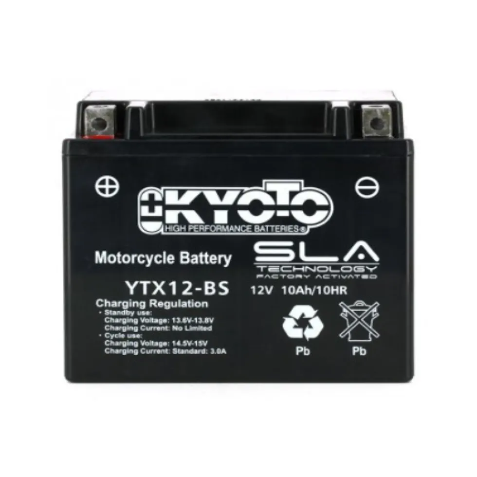 Batterie moto (YTX12-BS - SLA AGM) - KYOTO