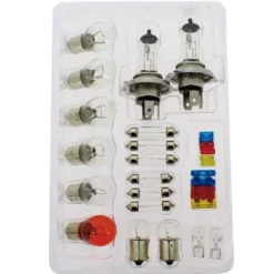 Coffret 16 ampoules H4 + 12 fusibles - Evo
