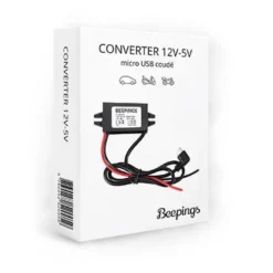 Convertisseur 12V vers 5V micro USB coudé