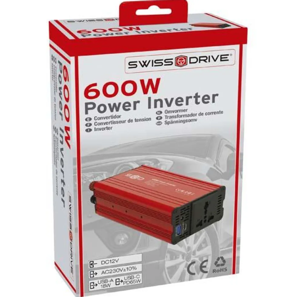Convertisseur 12v/230v 600w - SWISSDRIV