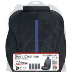 Couvre siege pvc potenza noir/bleu - SWISSDRIV