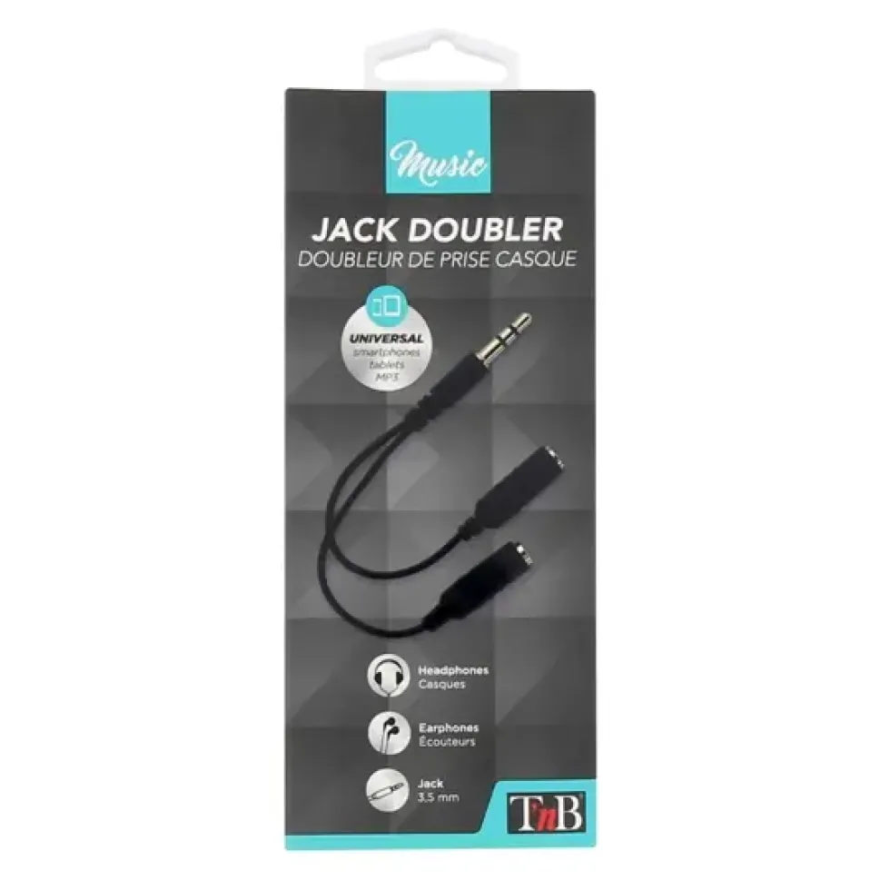 Doubleur stéréo Jack 3.5mm