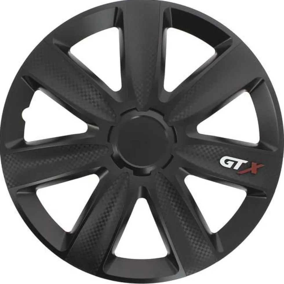 4 enjoliveurs CAR+ VR 14 pouces Carbone/Noir