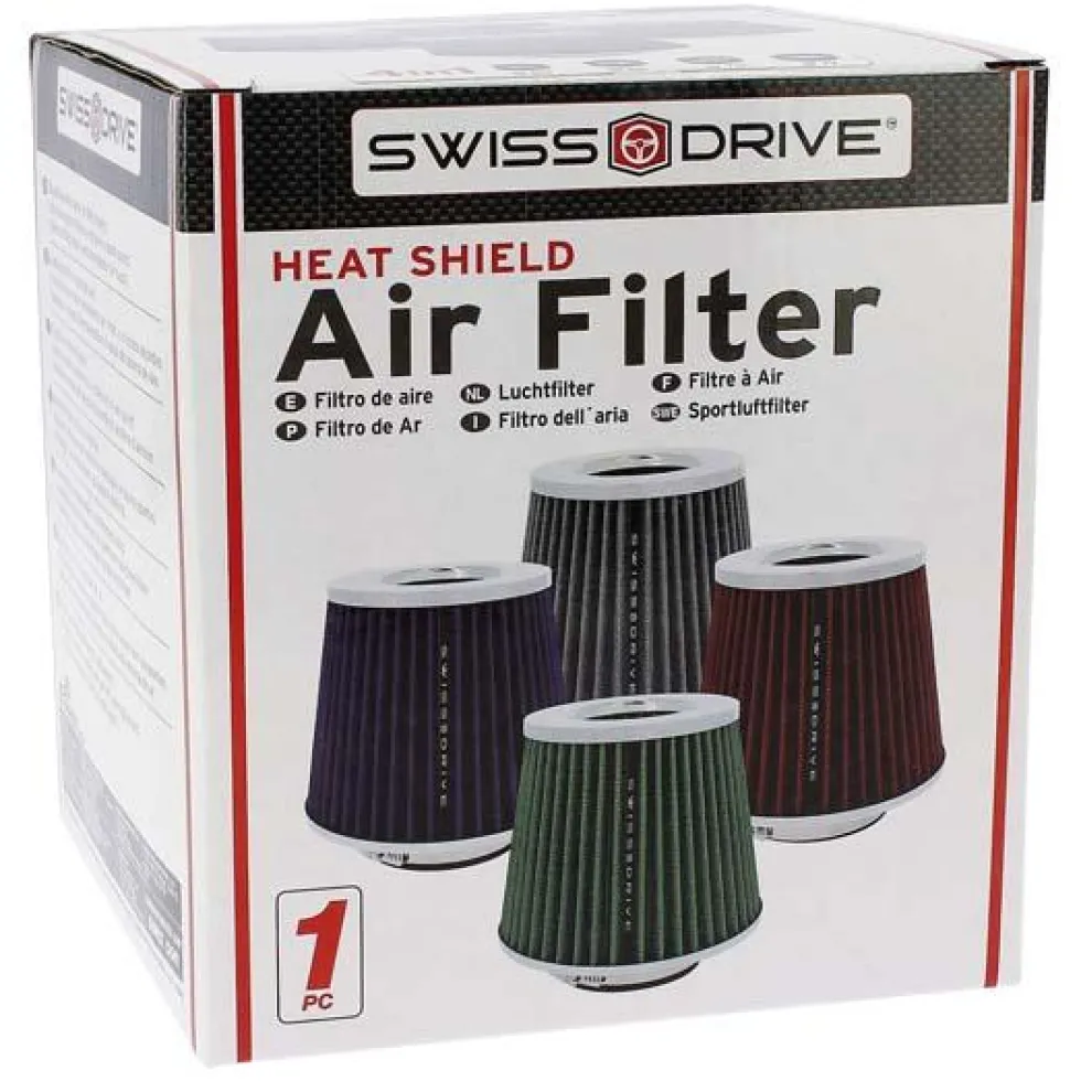 FILTRE A AIR UNIVERSELLE AVEC 4 BAGUES "STREAM AIR" - AIRSTGR - RACESPORT