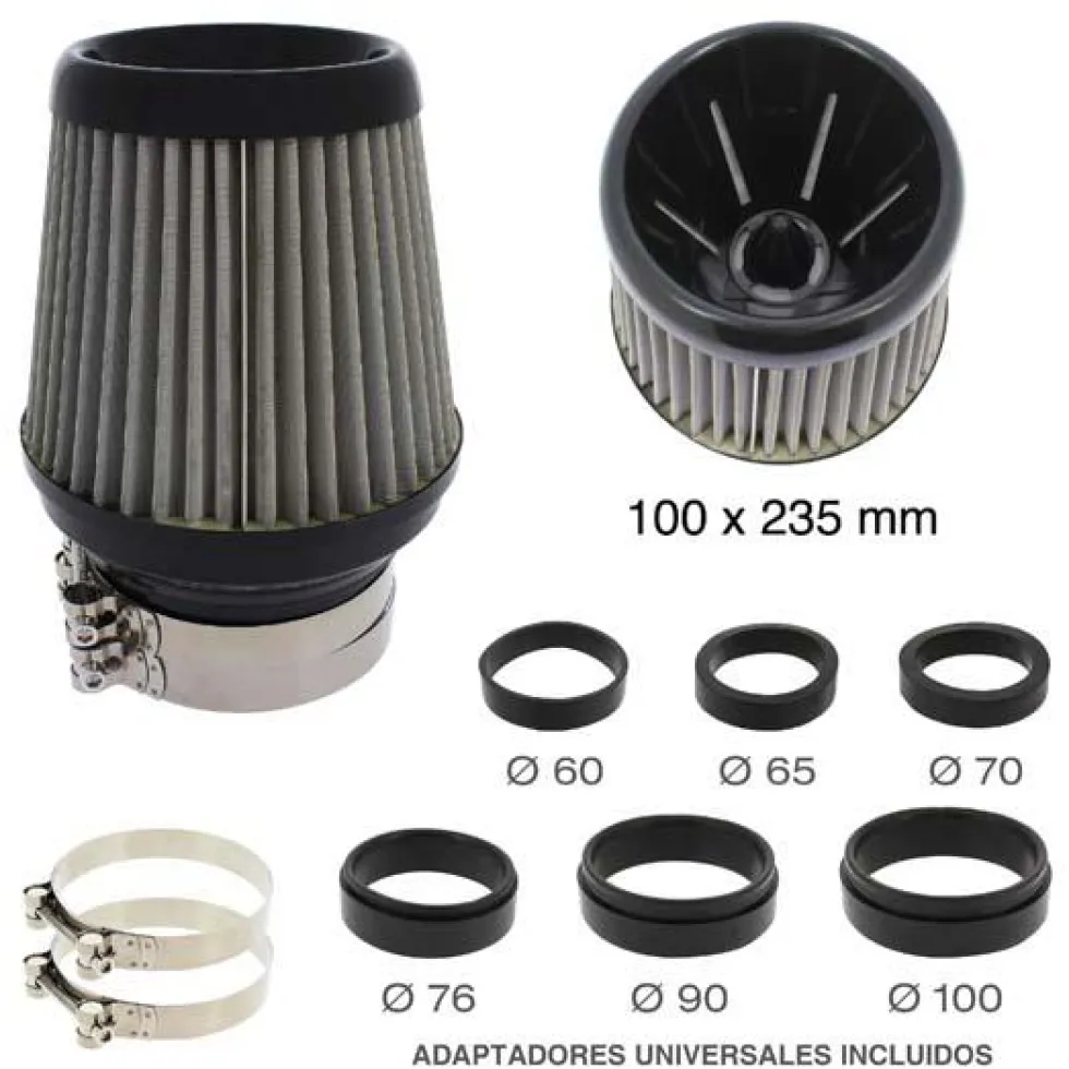 FILTRE A AIR UNIVERSEL SILICONE - AIRSILC - RACESPORT