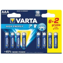 HIGH ENERGY AAA/ LR03 6+2 - 4903121428 - VARTA