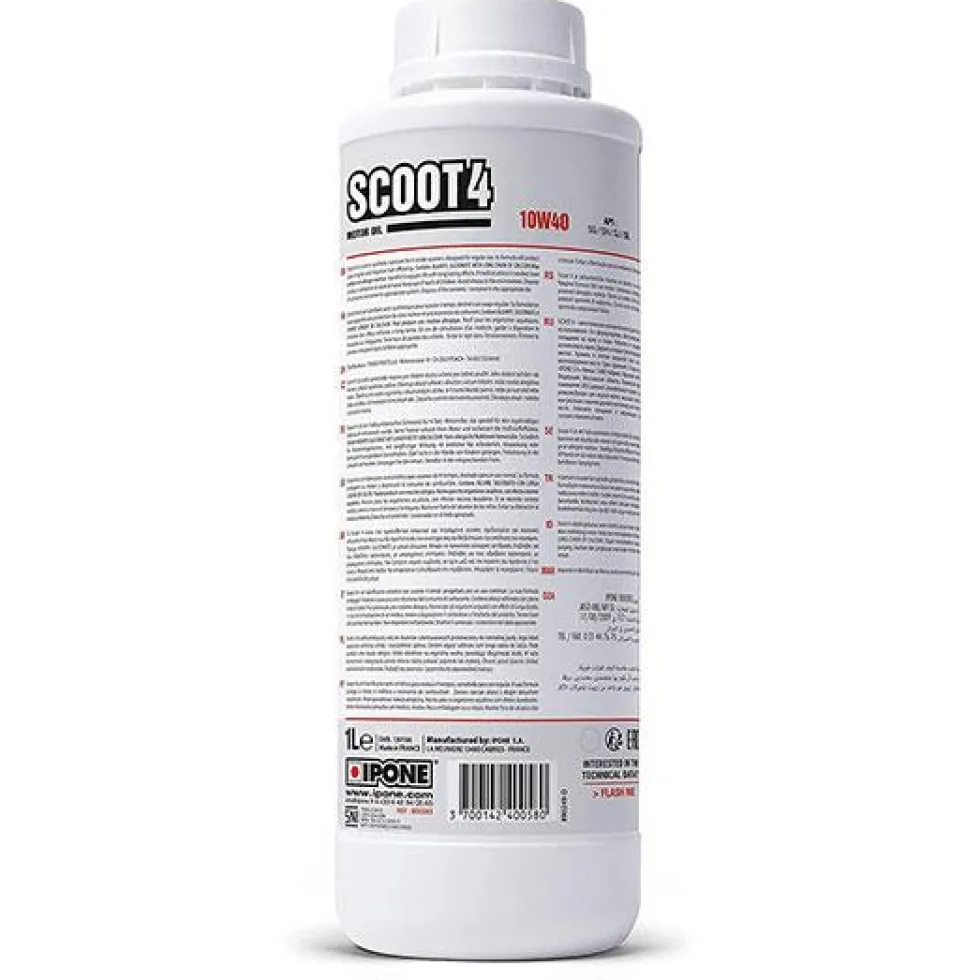 Huile Moteur 4 Temps Semi-Synthétique SCOOT 4 10W40 - IPONE