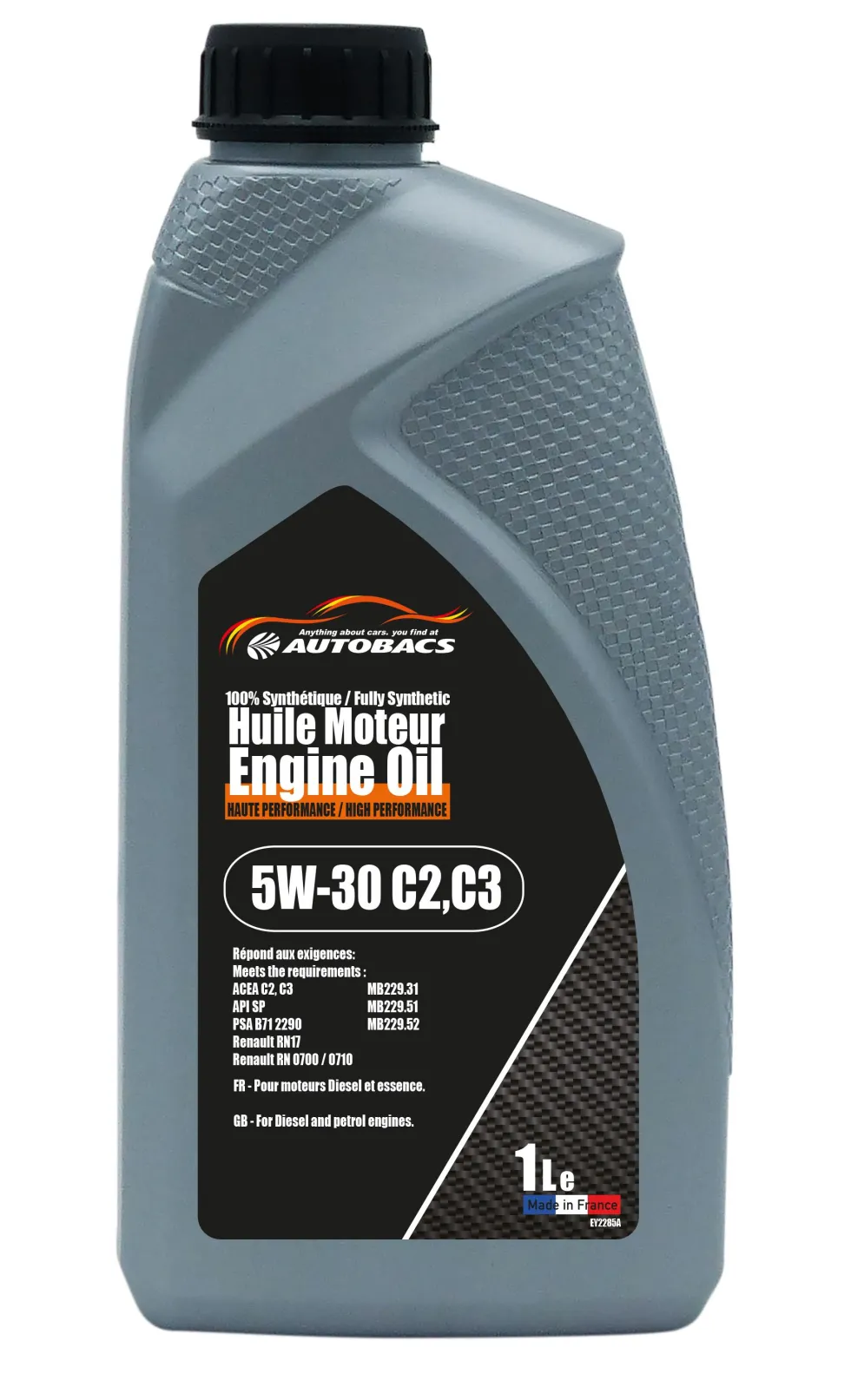 Huile moteur 5W30 C2 C3 1 litre Autobacs