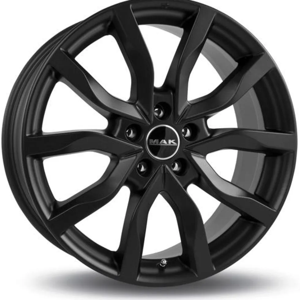 Jante alu MAK HIGHLANDS NOIR MAT 7x17 pouces 5x45 ET63.4