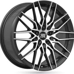 Jante alu RACER RAPTOR NOIR BRILLANT FACE POLIE 7.5x17 pouces 5x42 ET73.1