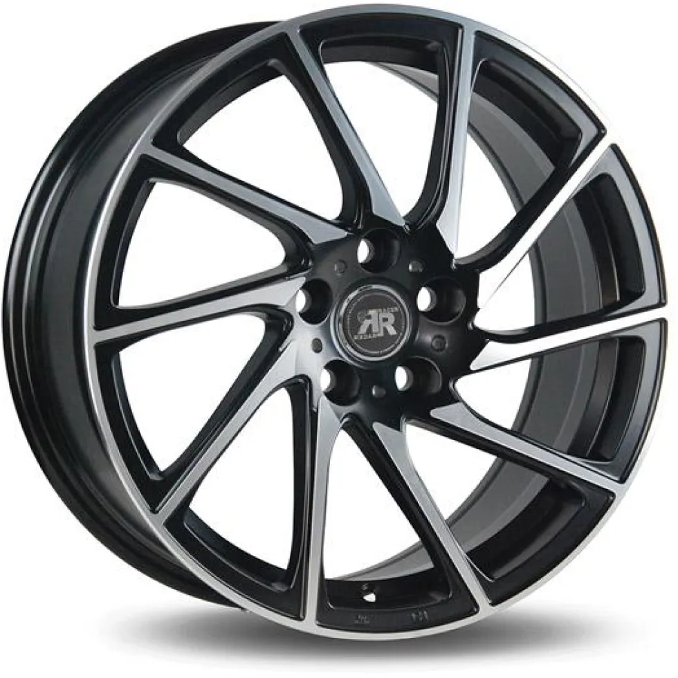Jante alu RACER TURN NOIR SATIN FACE POLIE 7.5x17 pouces 5x40 ET73.1