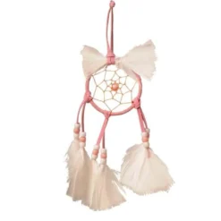 PENDENTIF ATTRAPE-RÊVES ROSE