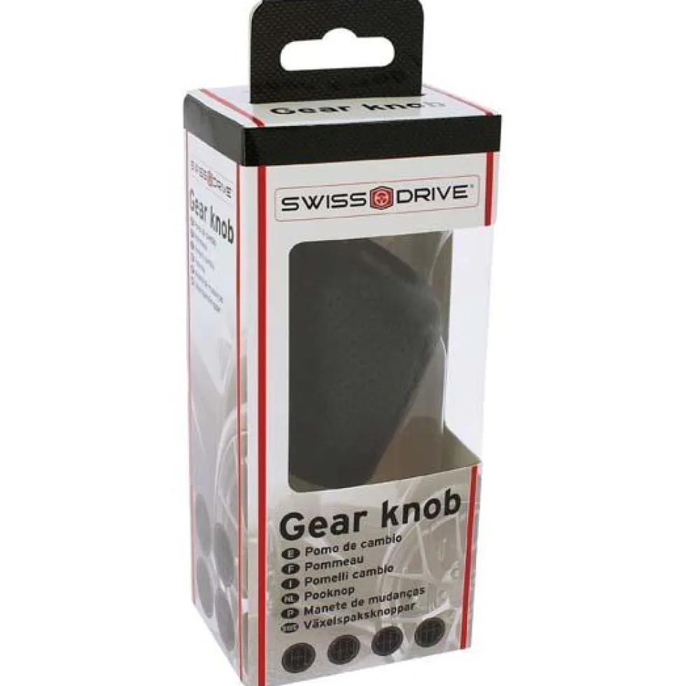 POMMEAU CUIR NOIR - 2505GRB - RACESPORT