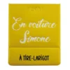 PORTE VIGNETTE ASSURANCE JAUNE