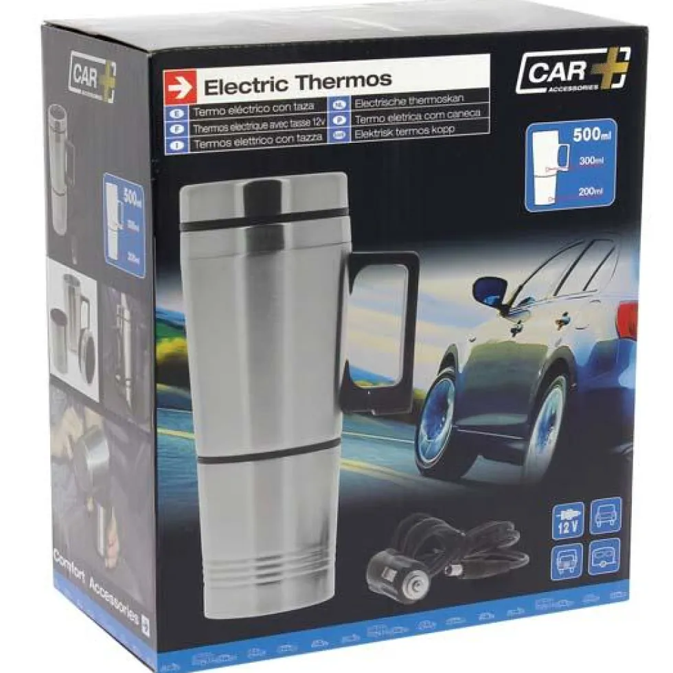 Thermos 12v pour voiture avec tasse - CARPLUS